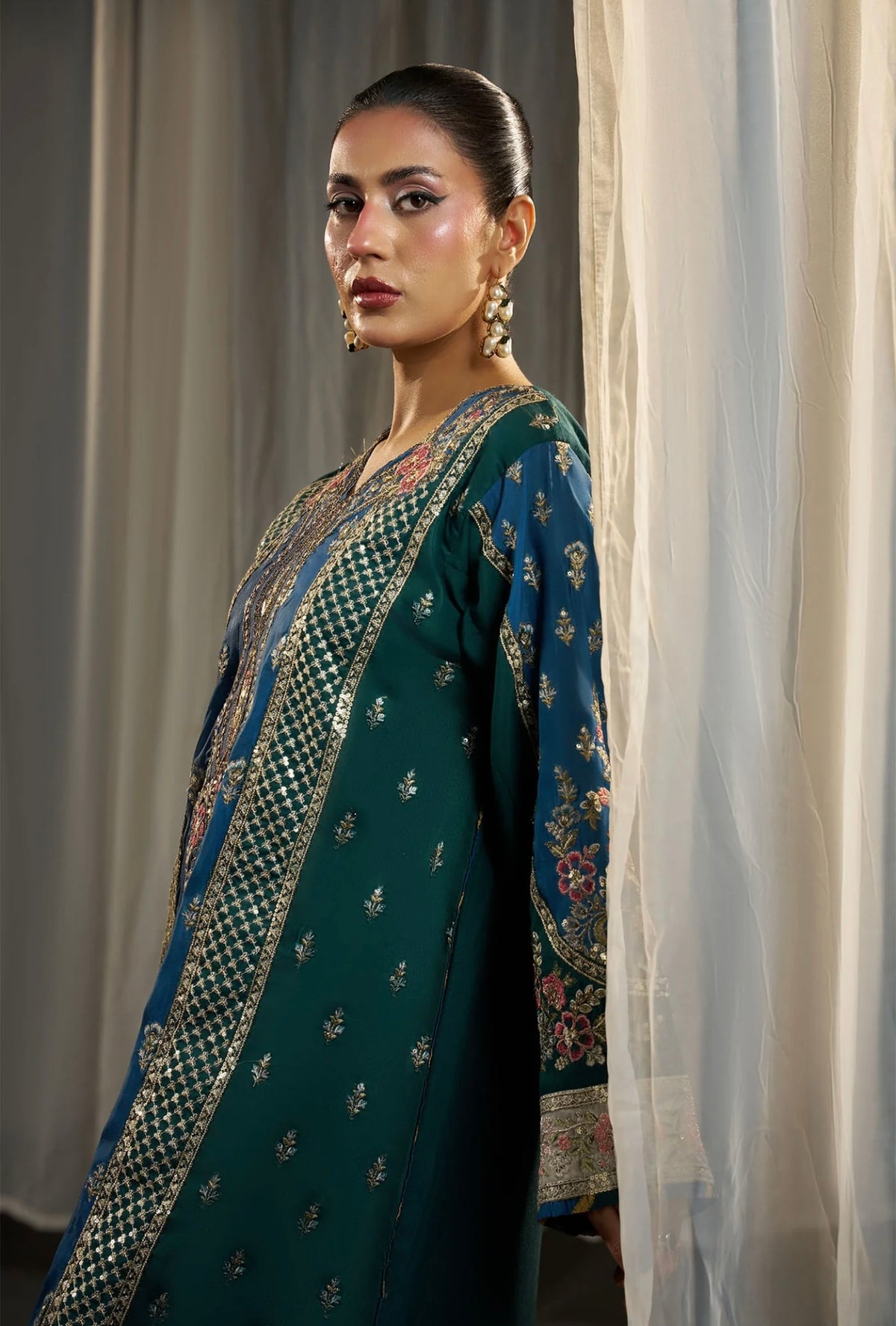 KHADAR KAFTAN EMB-583 B