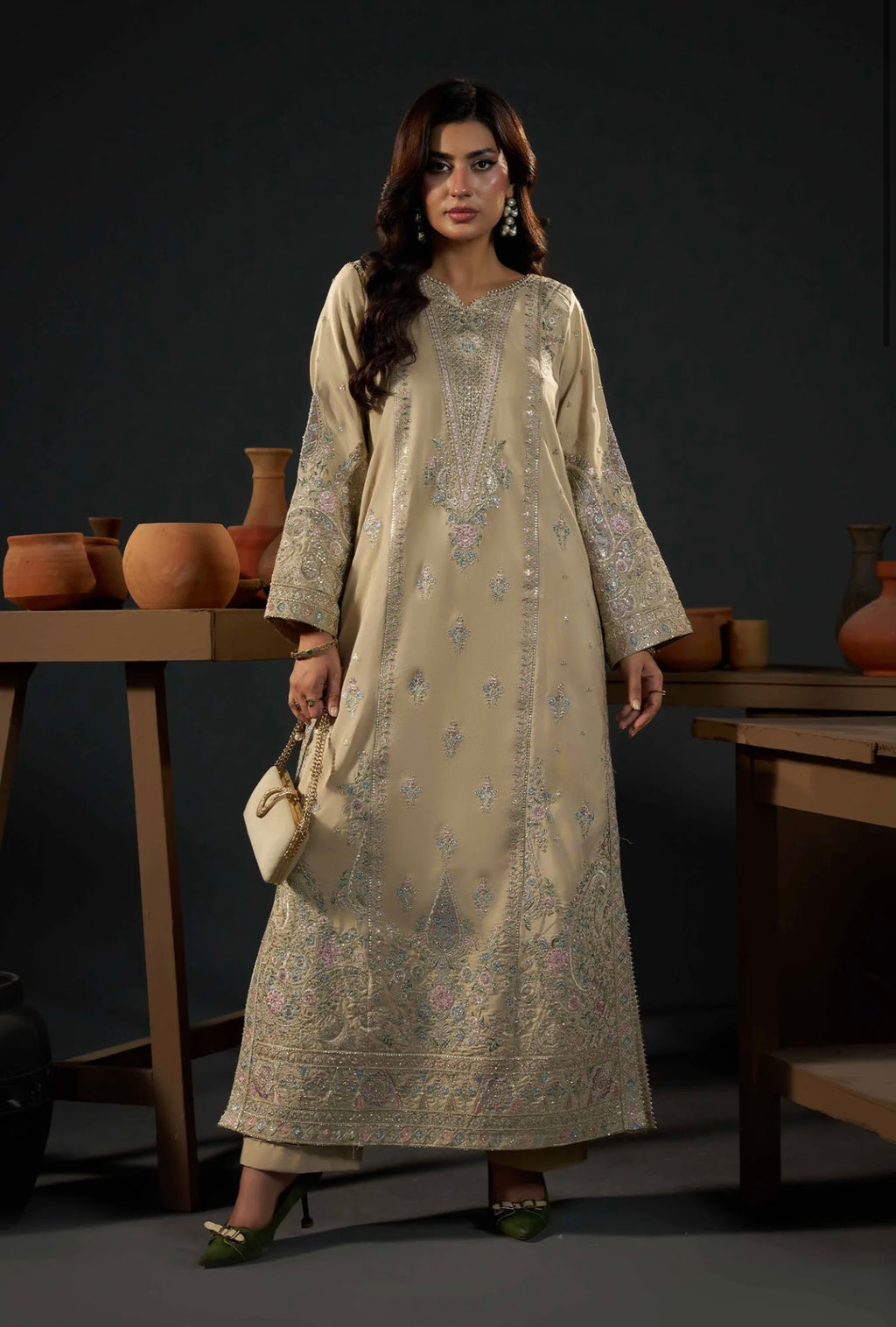 KHADAR KAFTAN EMB-586 B