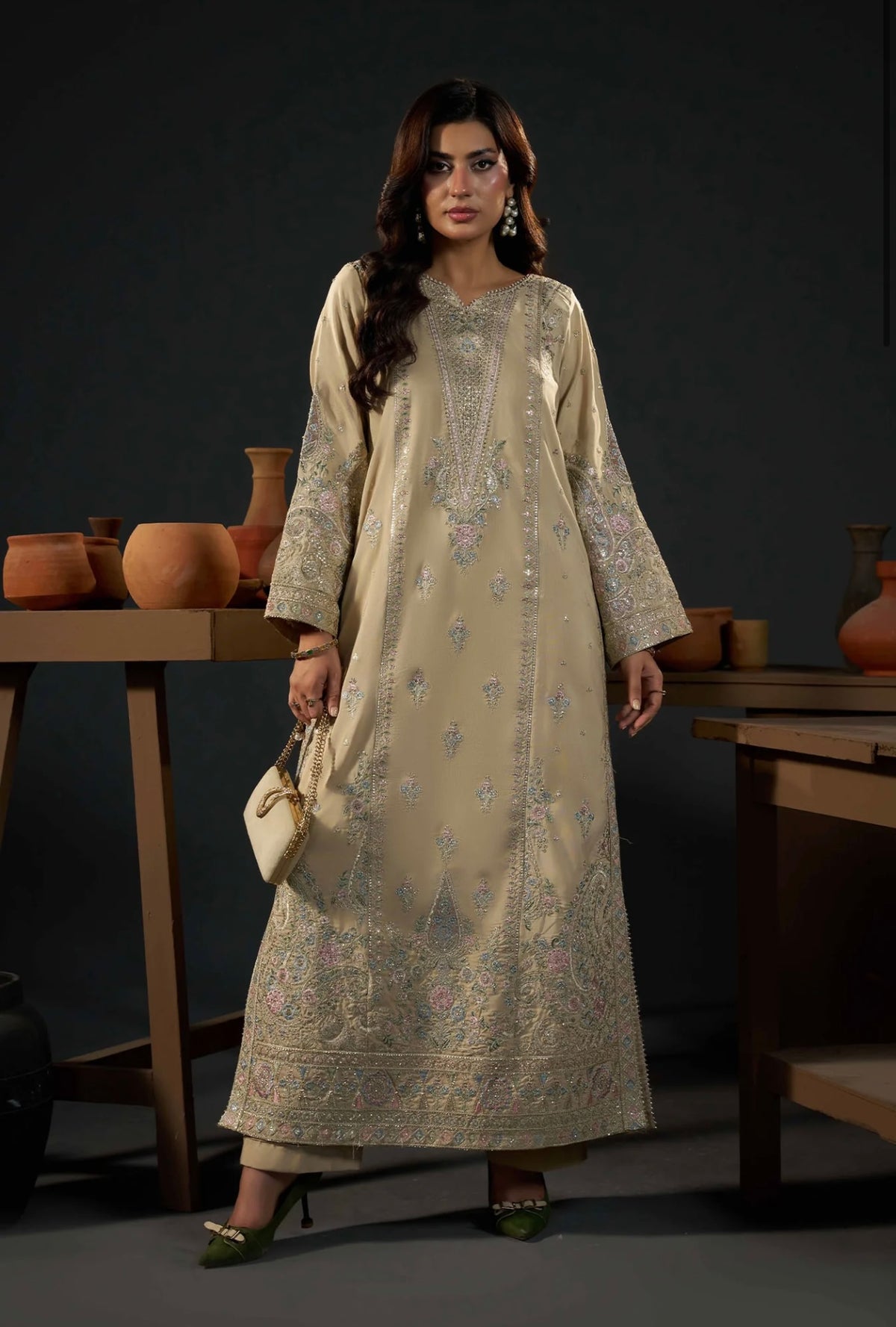 KHADAR KAFTAN EMB-586 B