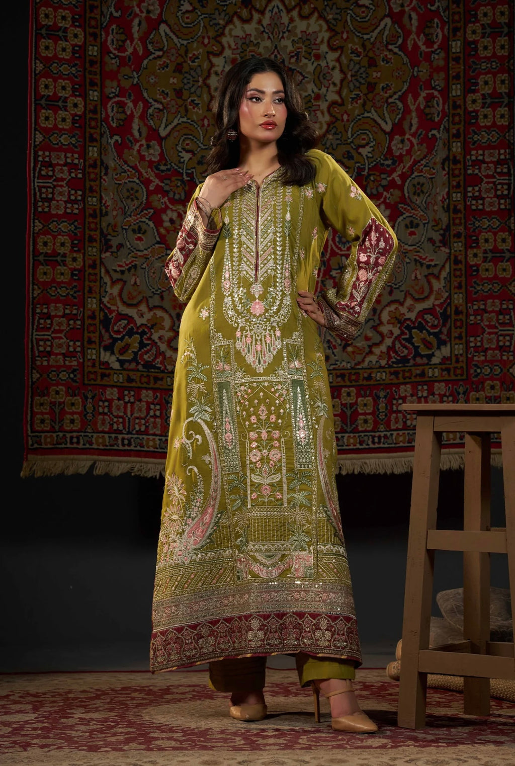 KHADAR KAFTAN EMB-582 C