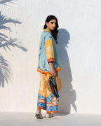 2 Piece Printed Stitched