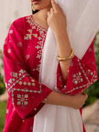 Embroidered Jacquard Suit