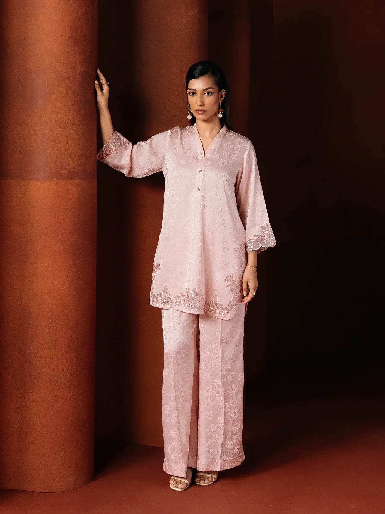 08 Pret Embroidered Pink