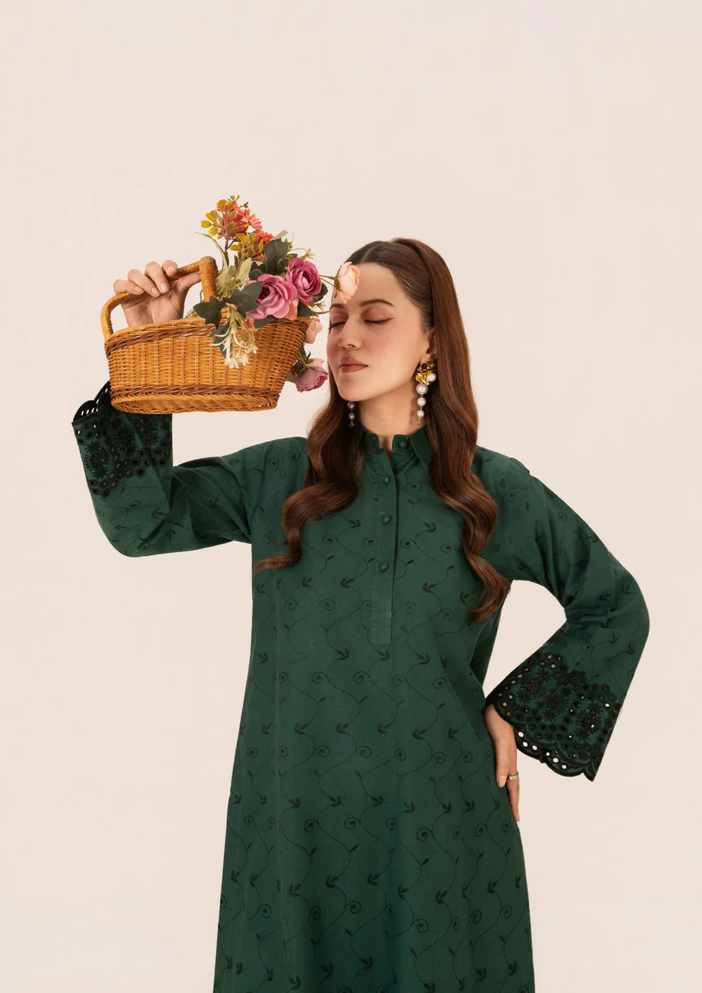 CAMBRIC BOTTLE GREEN