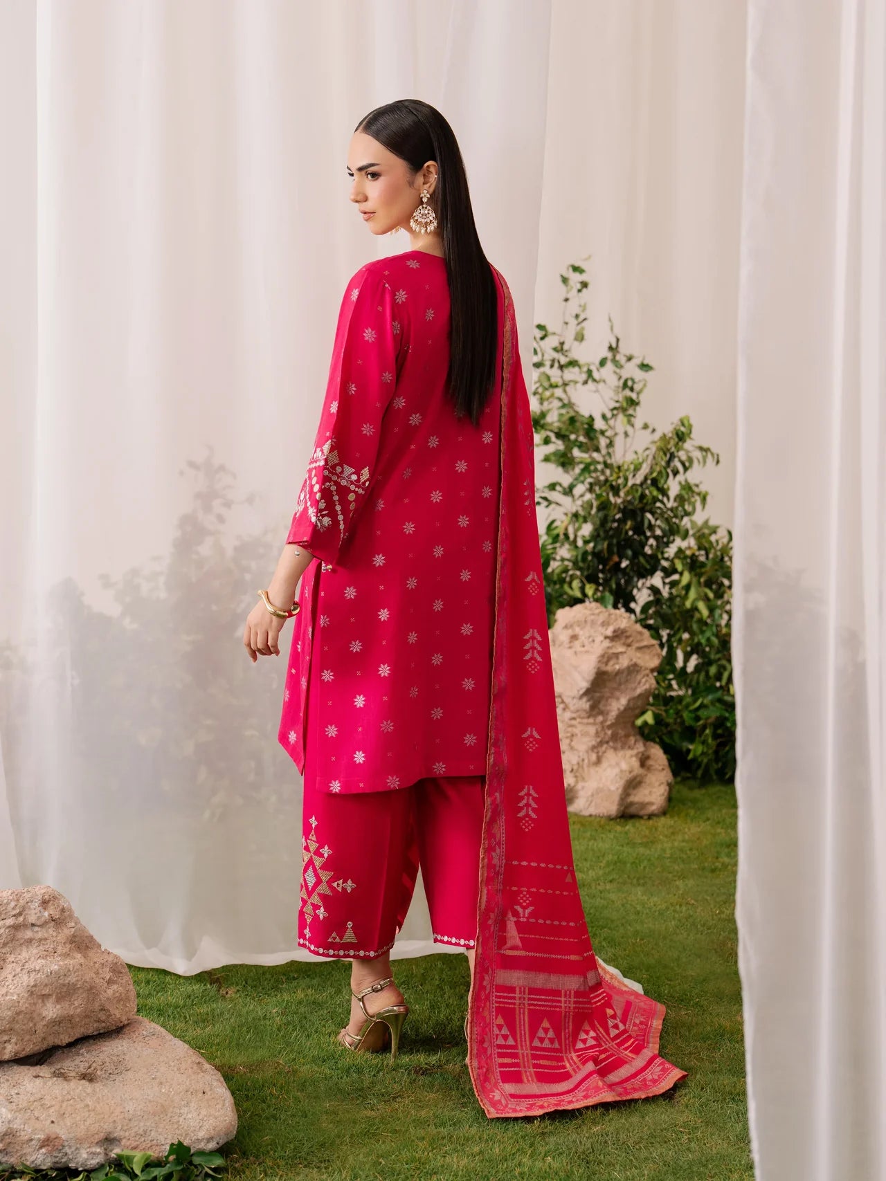 Embroidered Jacquard Suit
