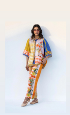 2 Piece Printed Stitched