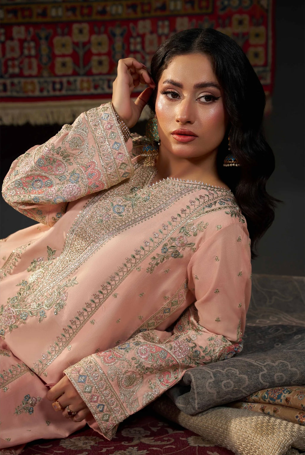 KHADAR KAFTAN EMB-586 C