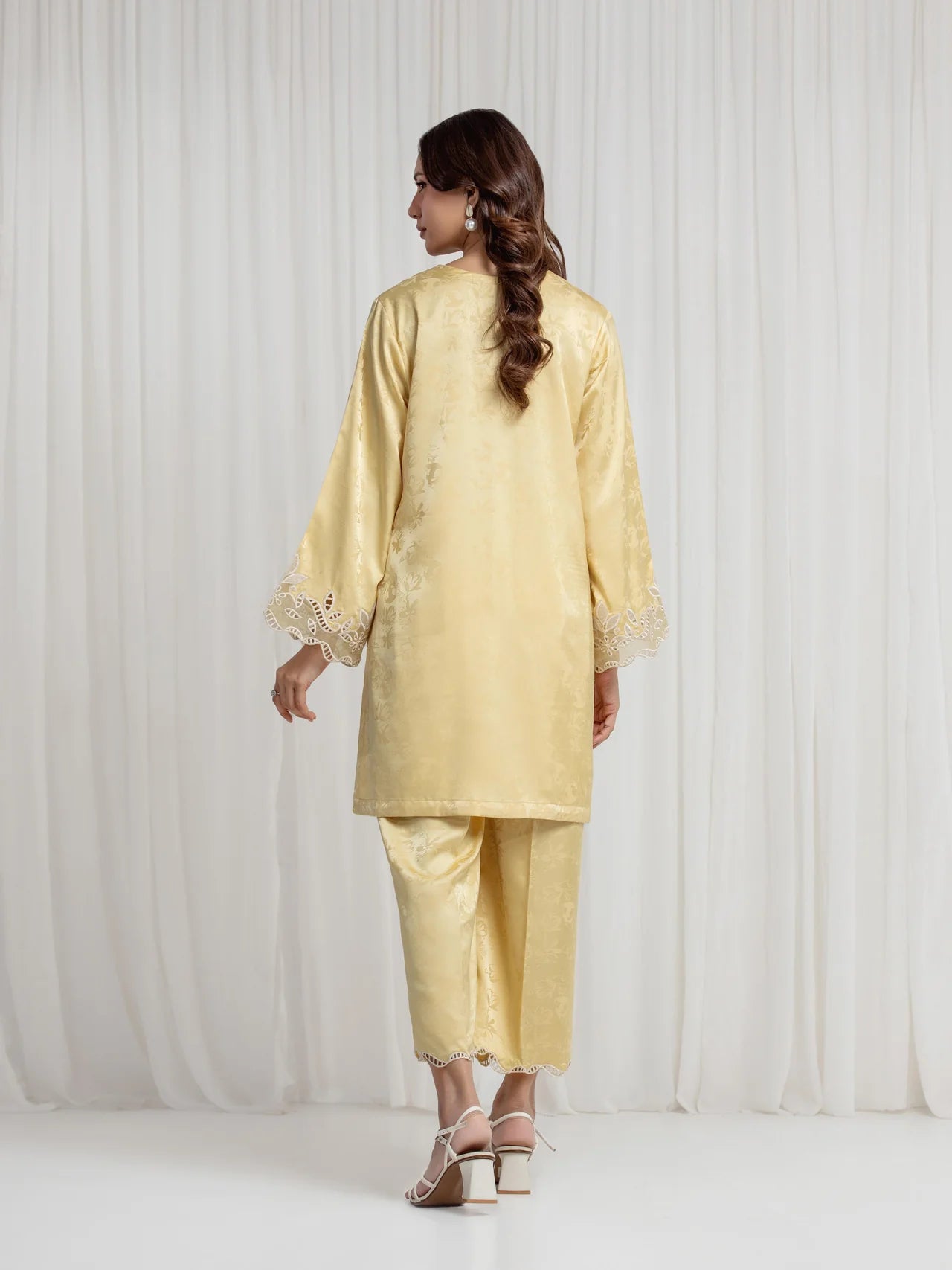 Embroidered Silk Co-Ord