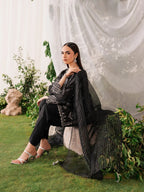 Embroidered Silk Suit