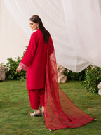 Embroidered Silk Suit