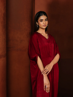 03 Dyed Crepe Kaftan