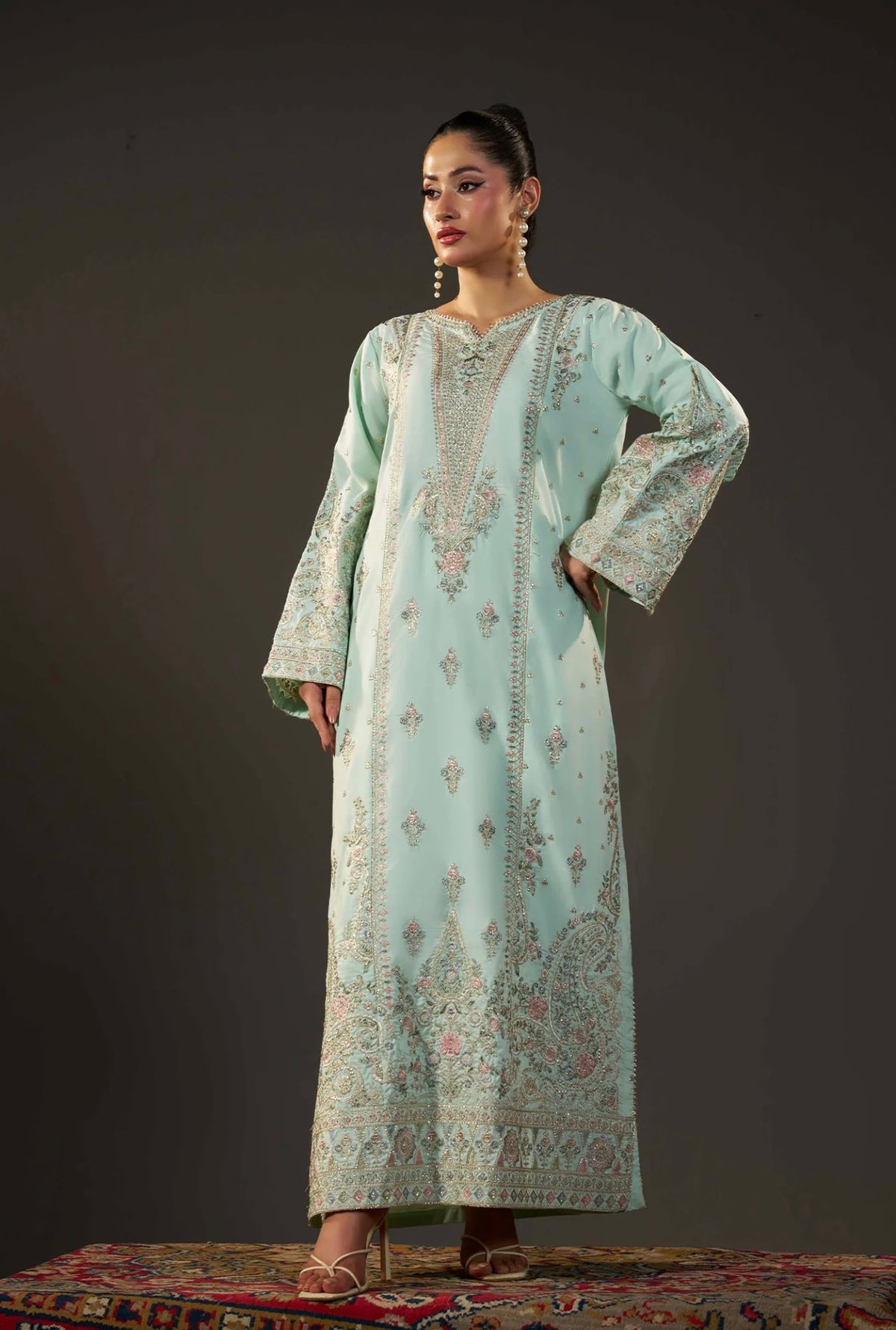 KHADAR KAFTAN EMB-586 D