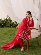 Embroidered Silk Suit