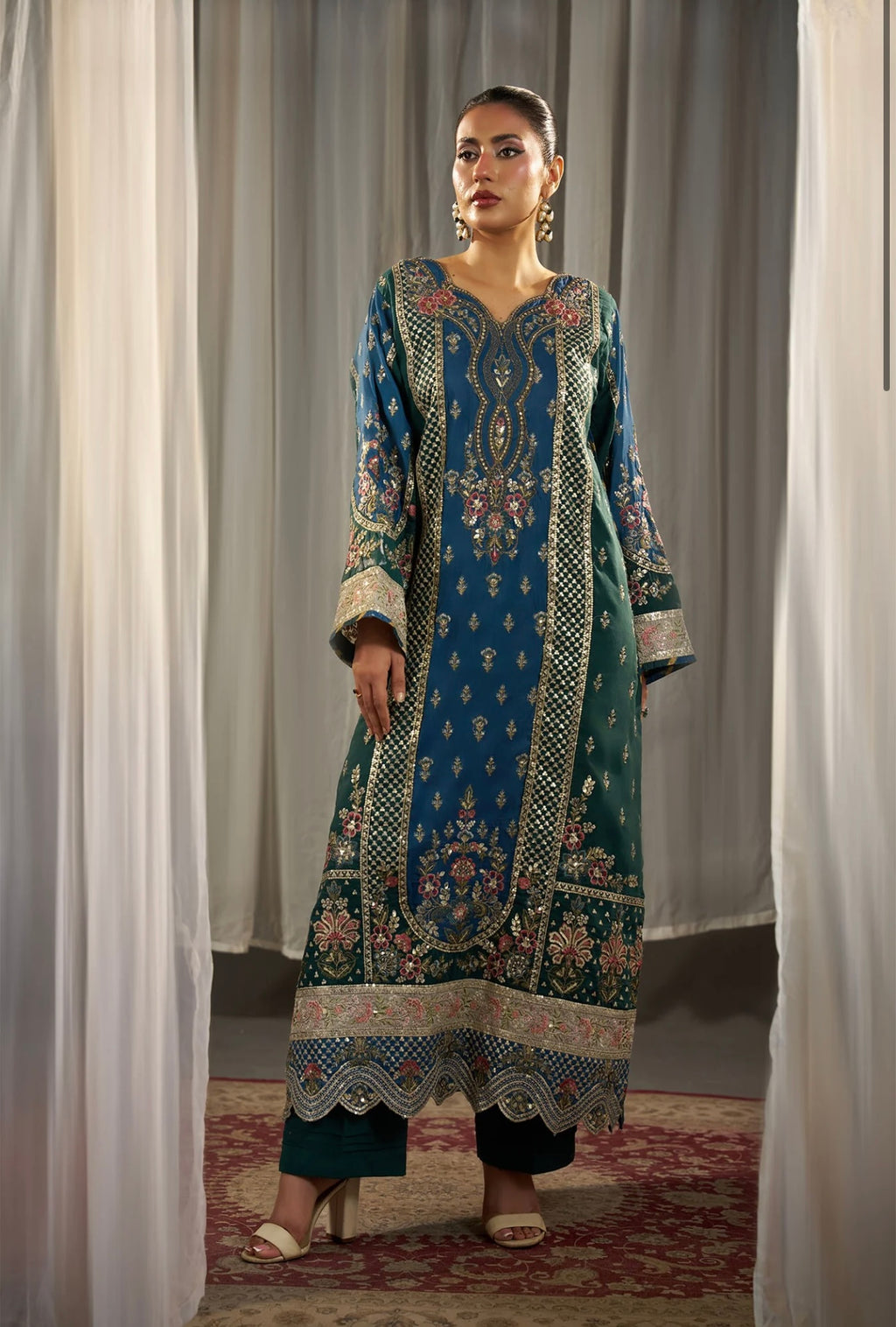 KHADAR KAFTAN EMB-583 B