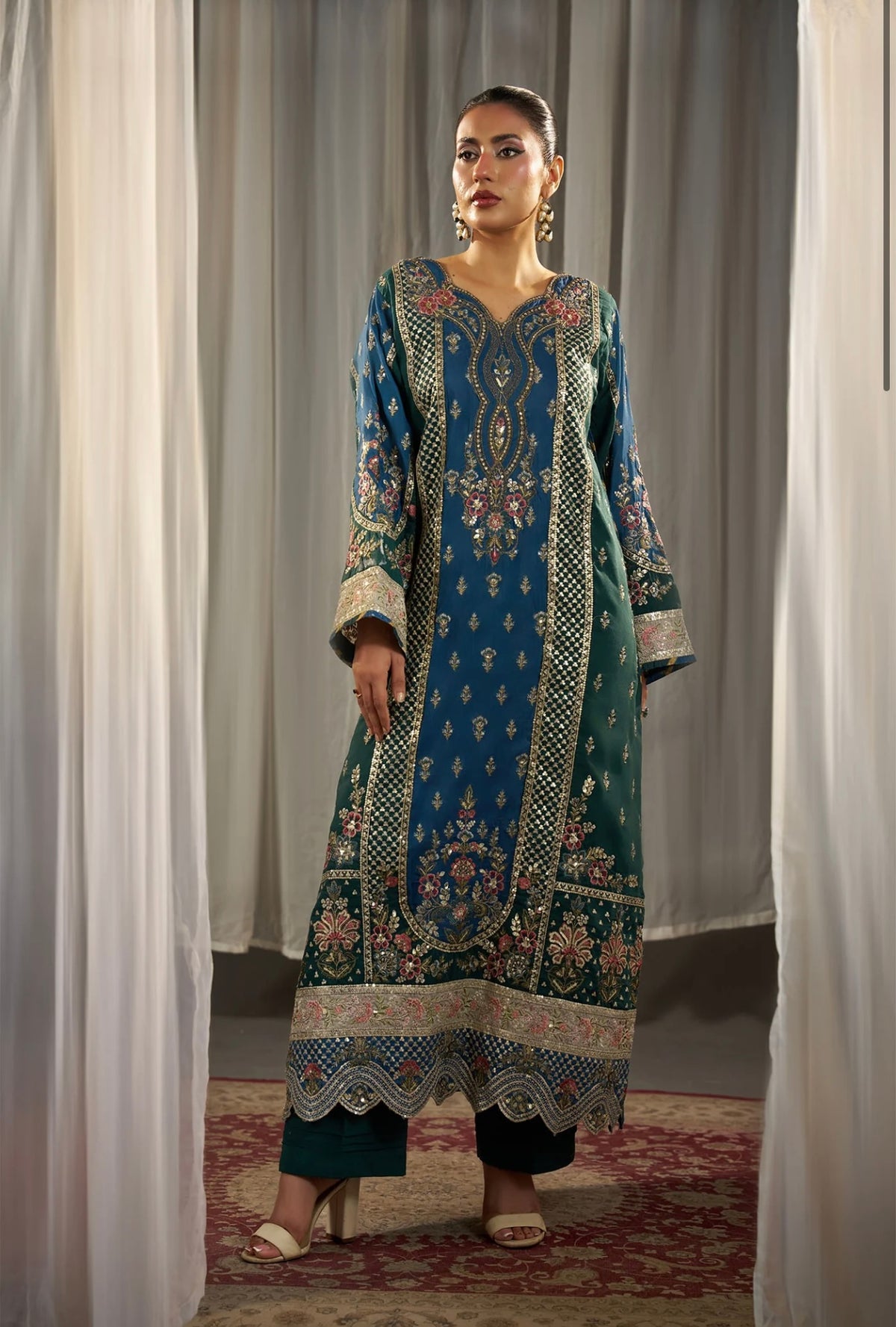 KHADAR KAFTAN EMB-583 B