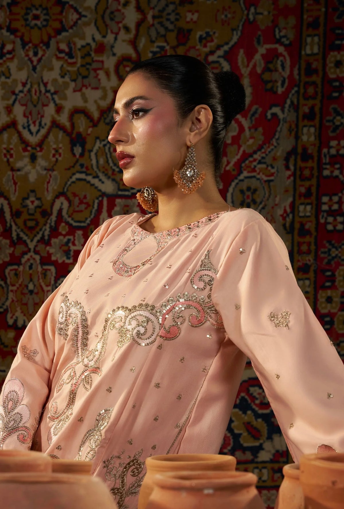 KHADAR KAFTAN EMB-585 B