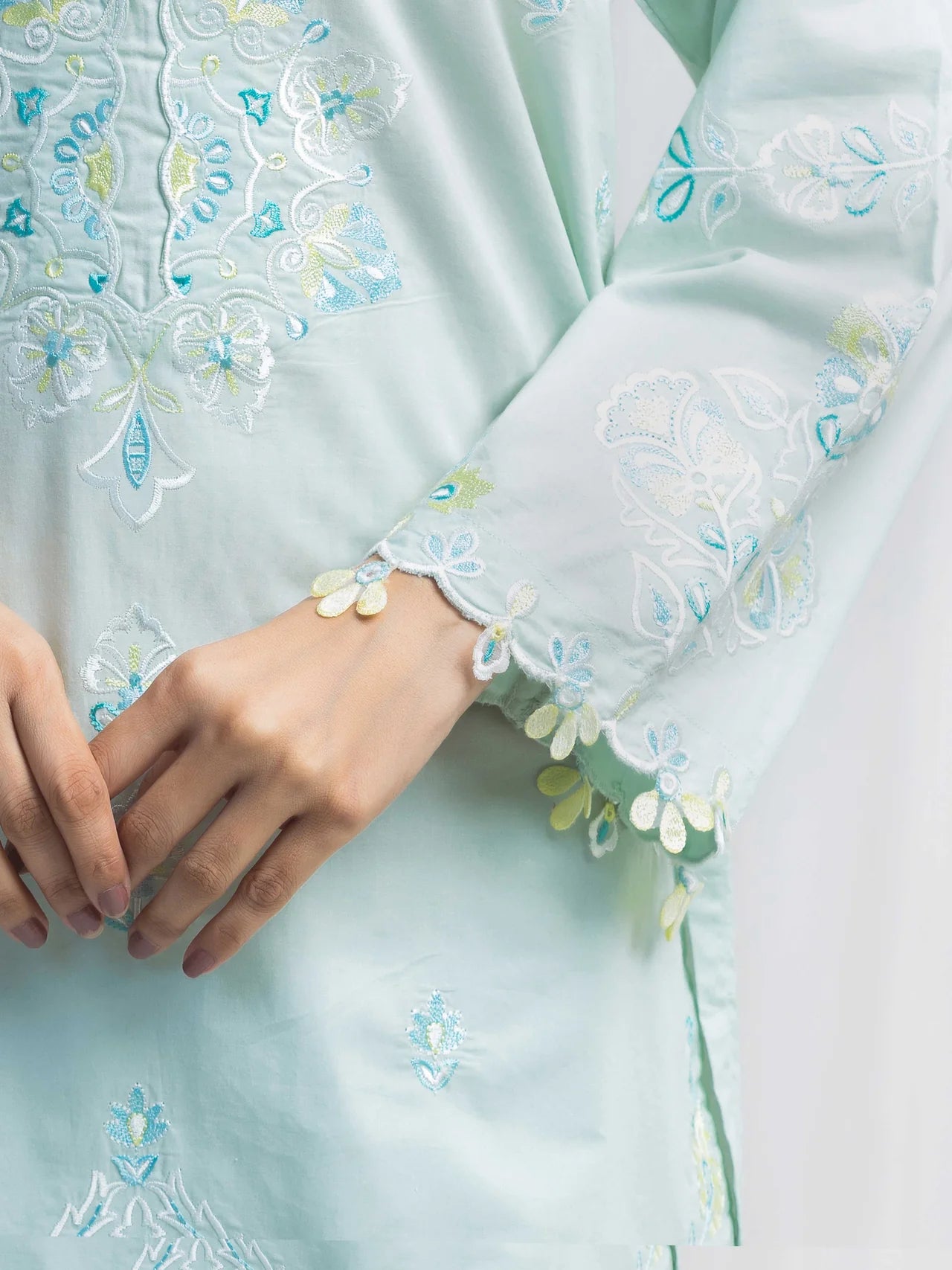 Embroidered Silk Co-Ord