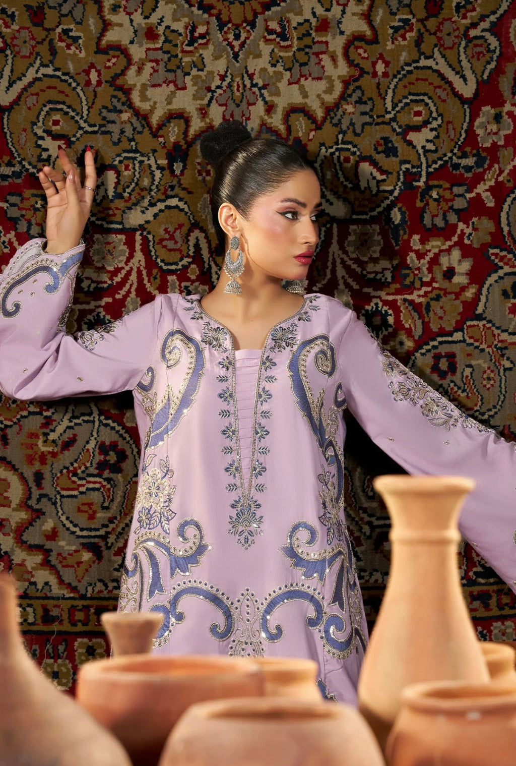 KHADAR KAFTAN EMB-584 A