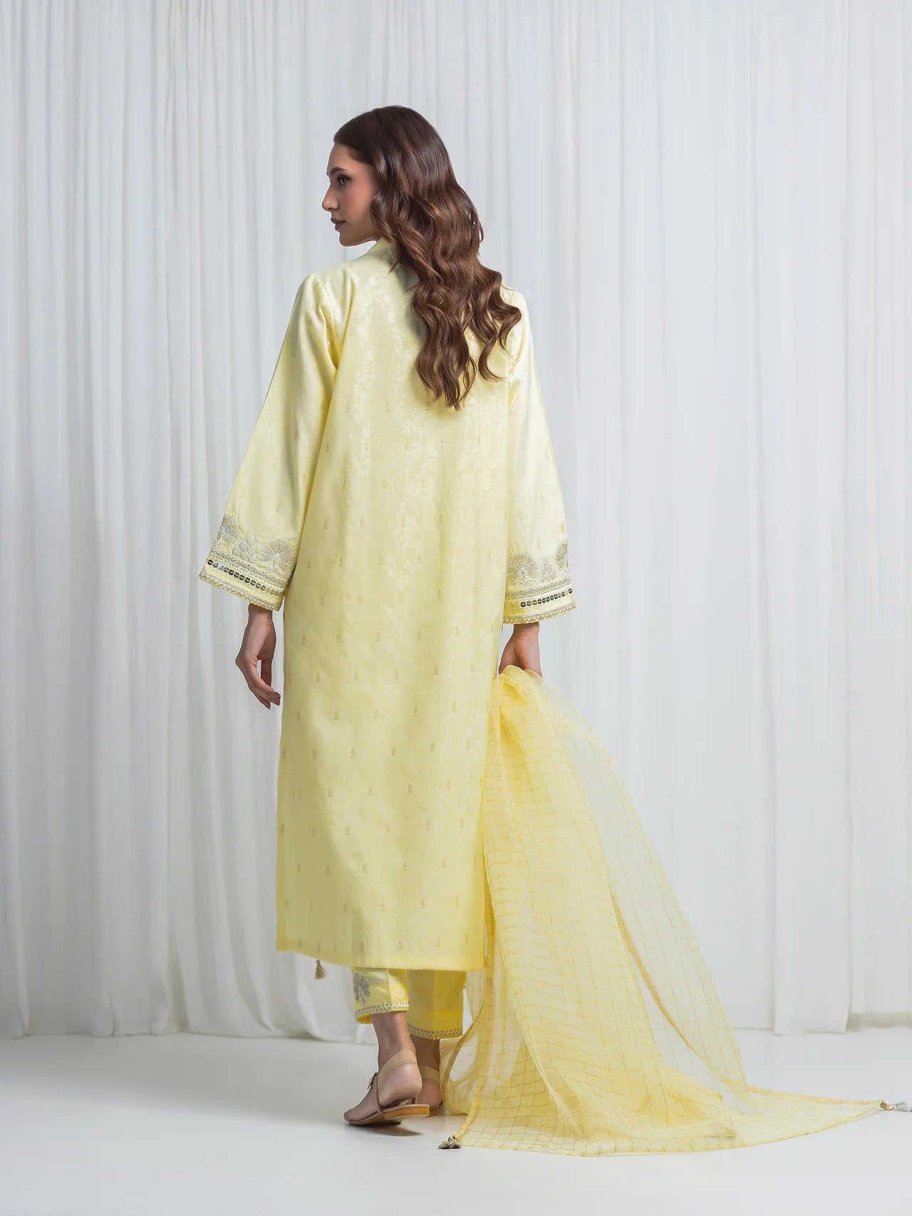 Embroidered Jacquard Suit