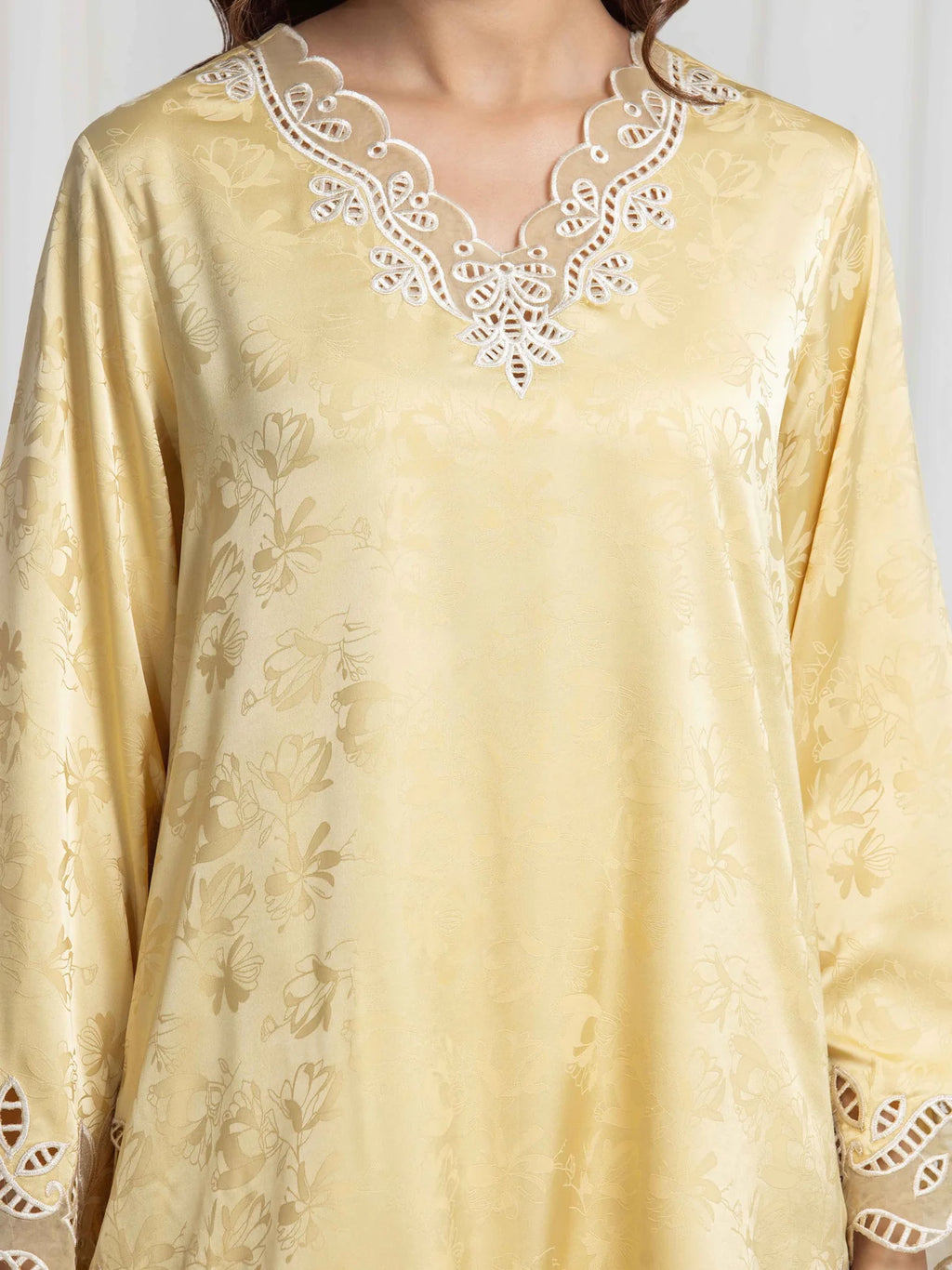 Embroidered Silk Co-Ord