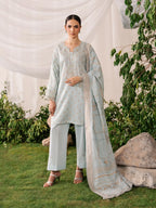 Embroidered Jacquard Suit