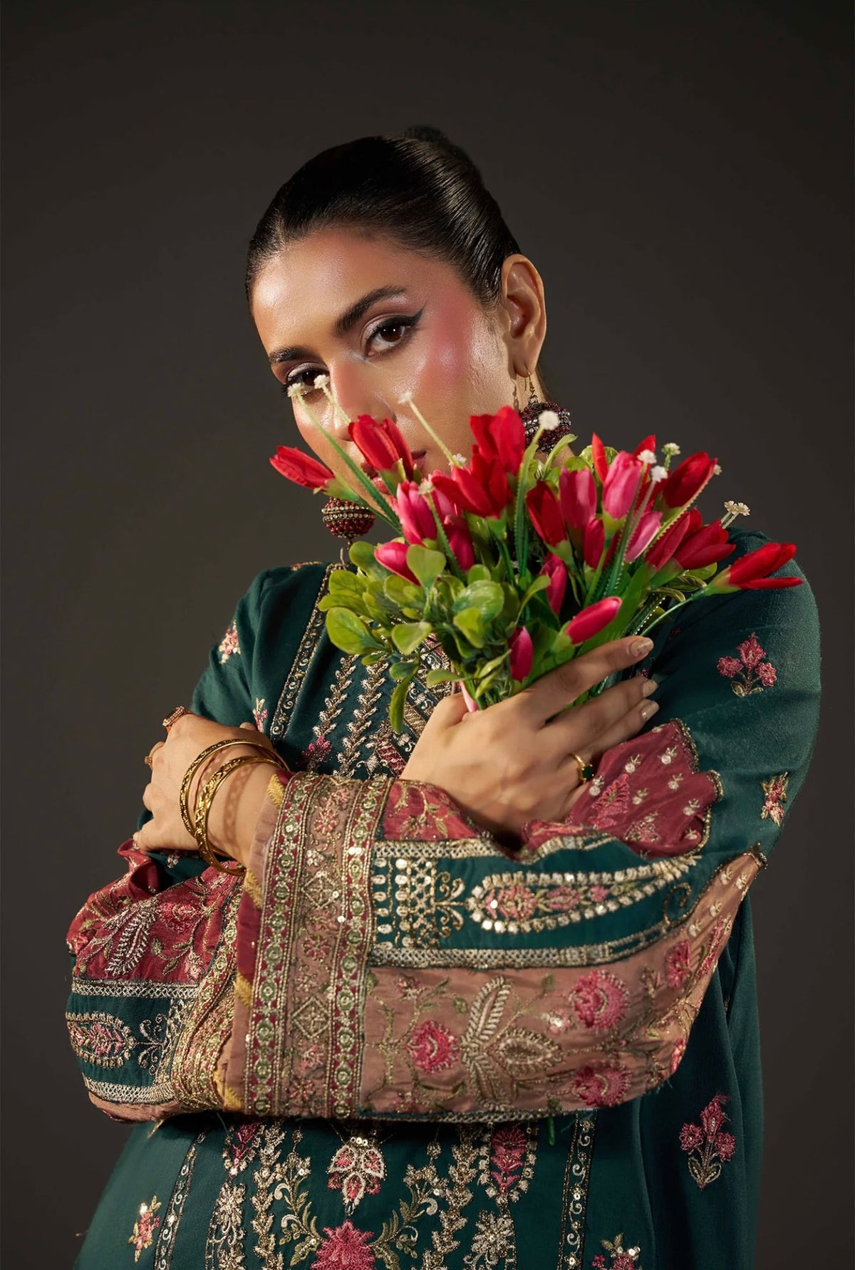 KHADAR KAFTAN EMB-582 A