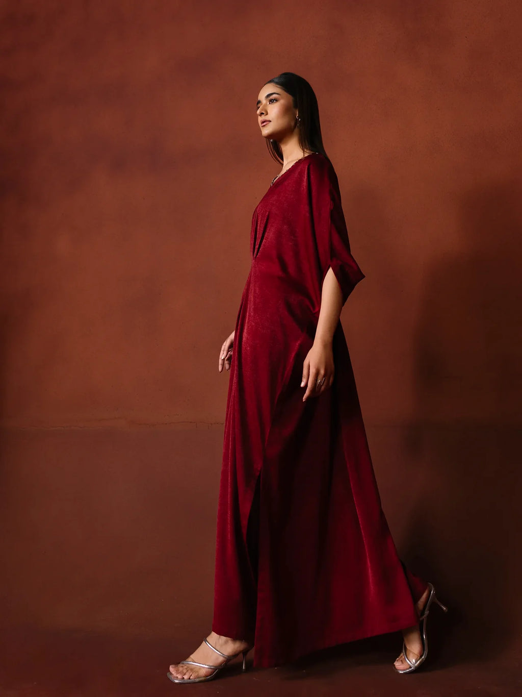03 Dyed Crepe Kaftan