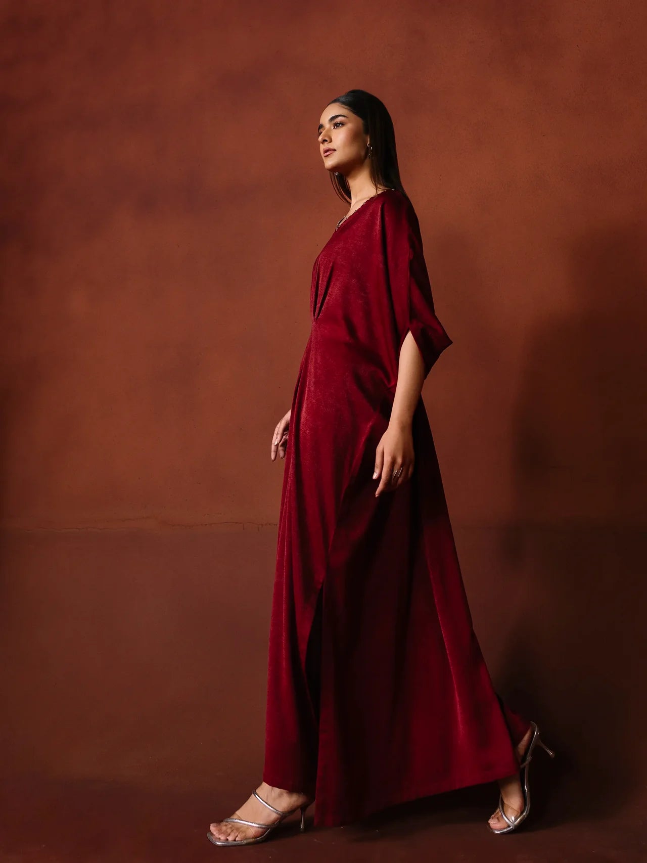 03 Dyed Crepe Kaftan