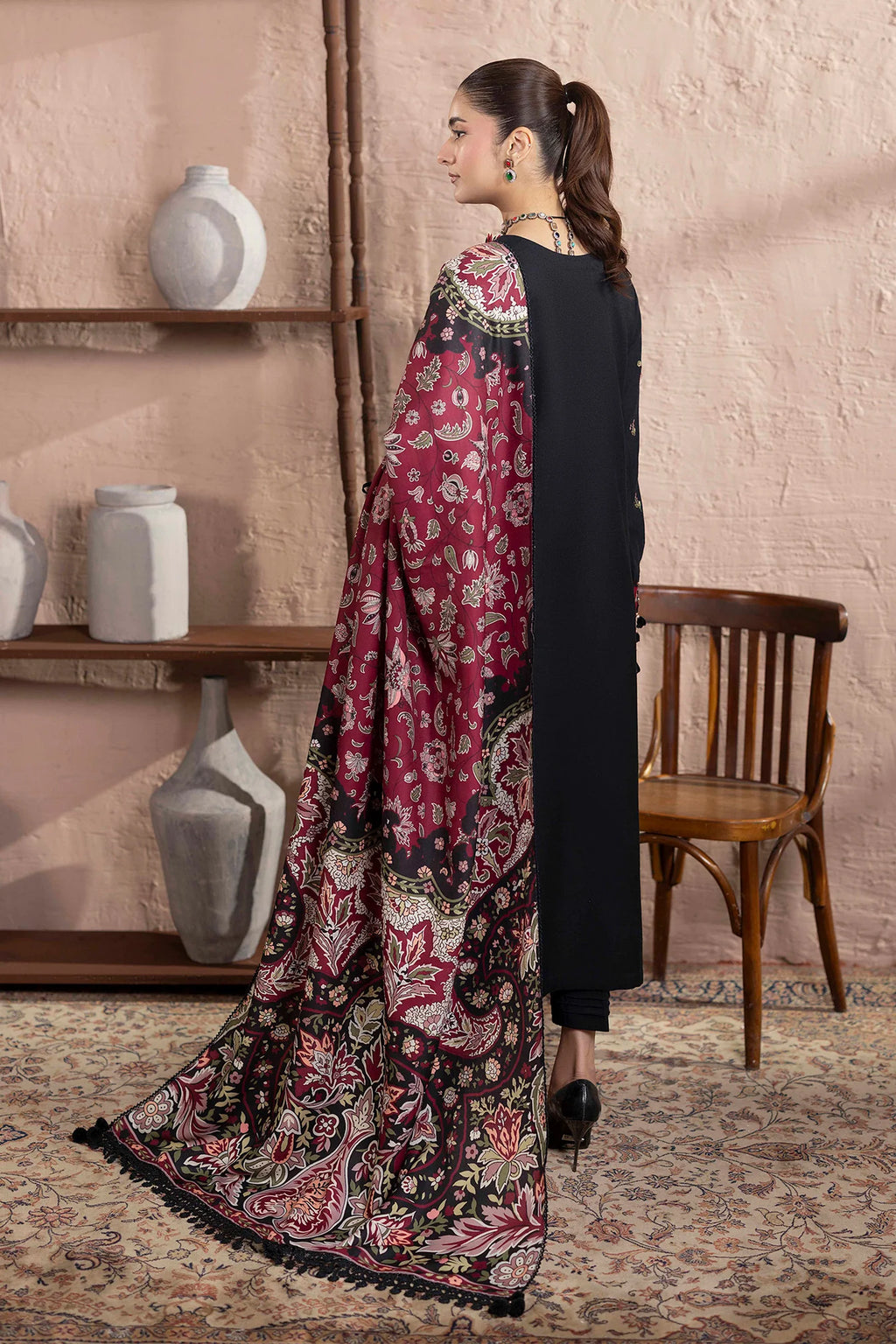 Embroidered Dhanak