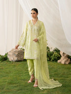 Embroidered Silk Suit
