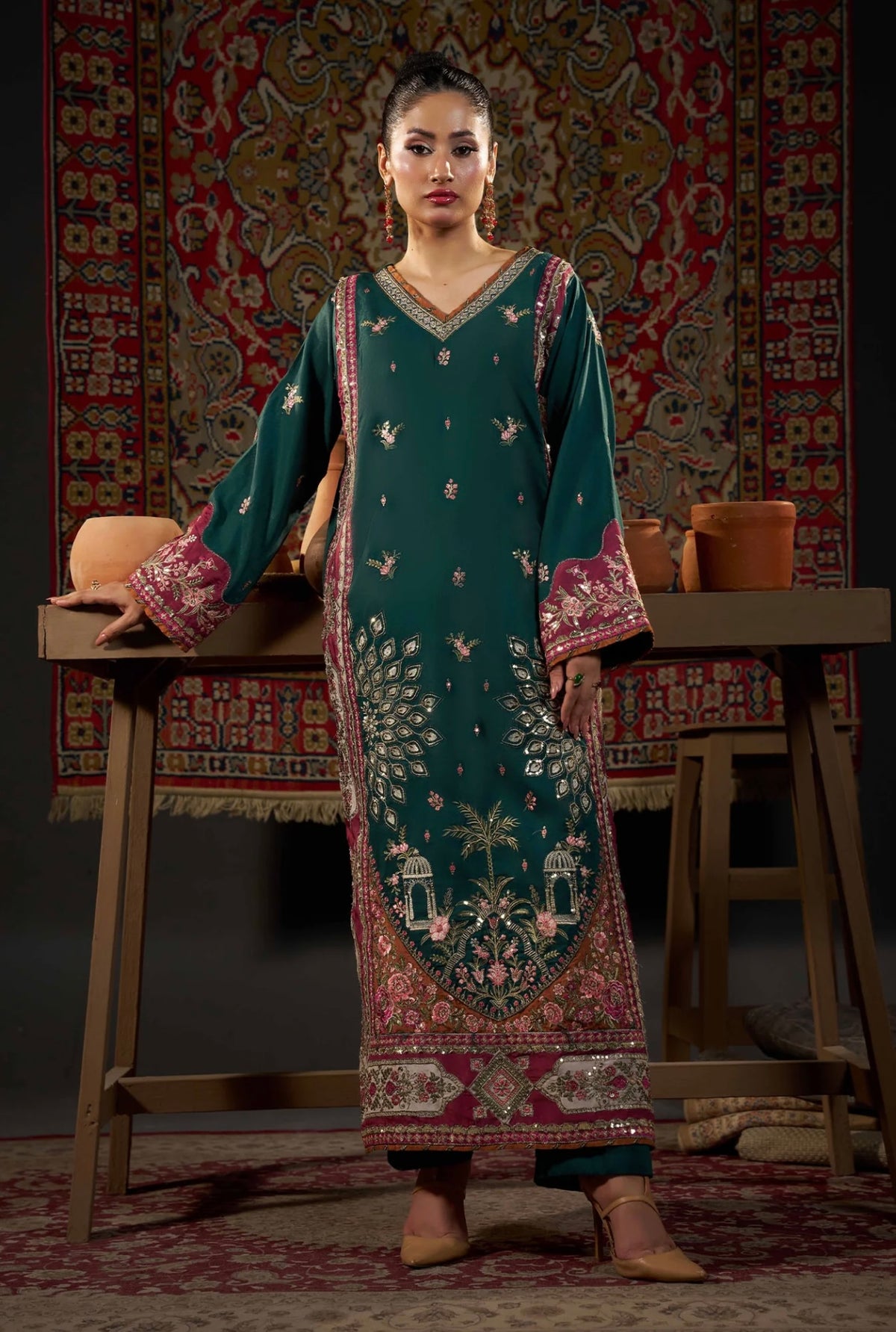 KHADAR KAFTAN EMB-581 A