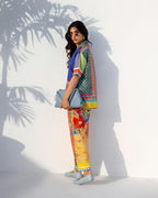 2 Piece Printed Stitched