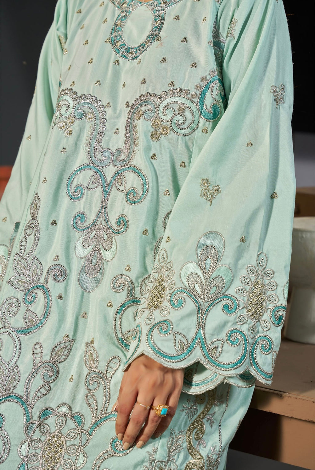 KHADAR KAFTAN EMB-585 A