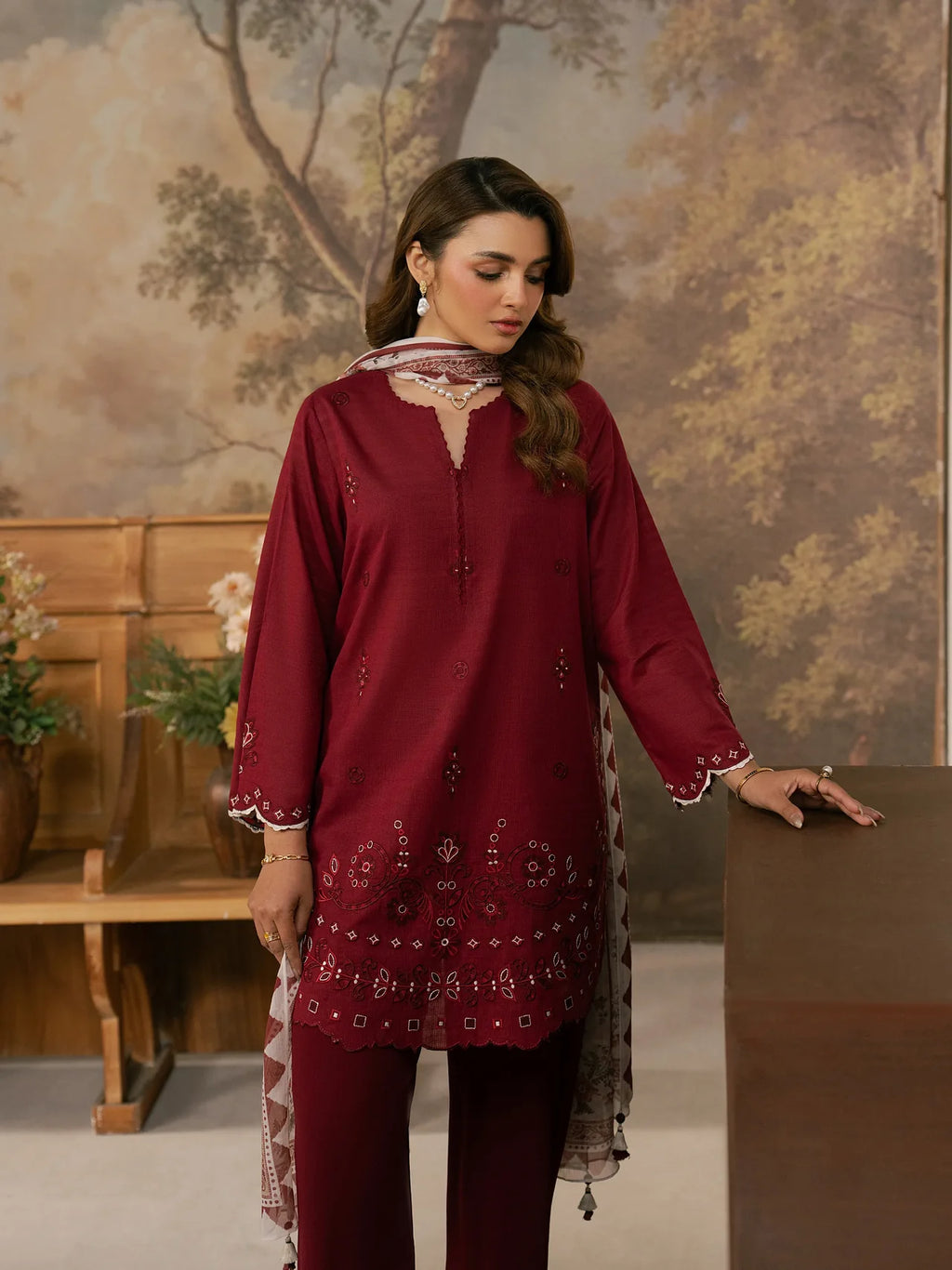 Embroidered Munar Suit