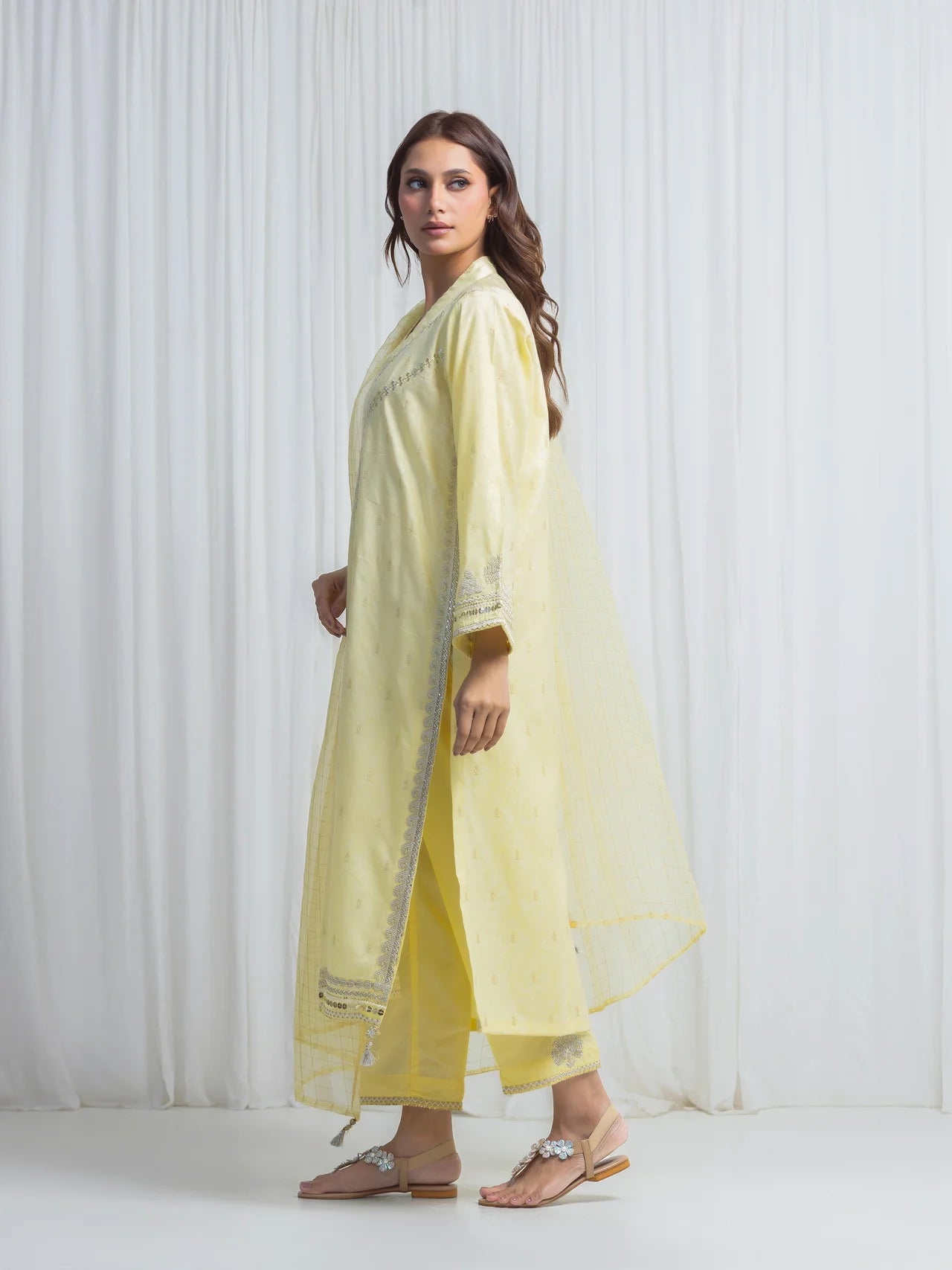 Embroidered Jacquard Suit