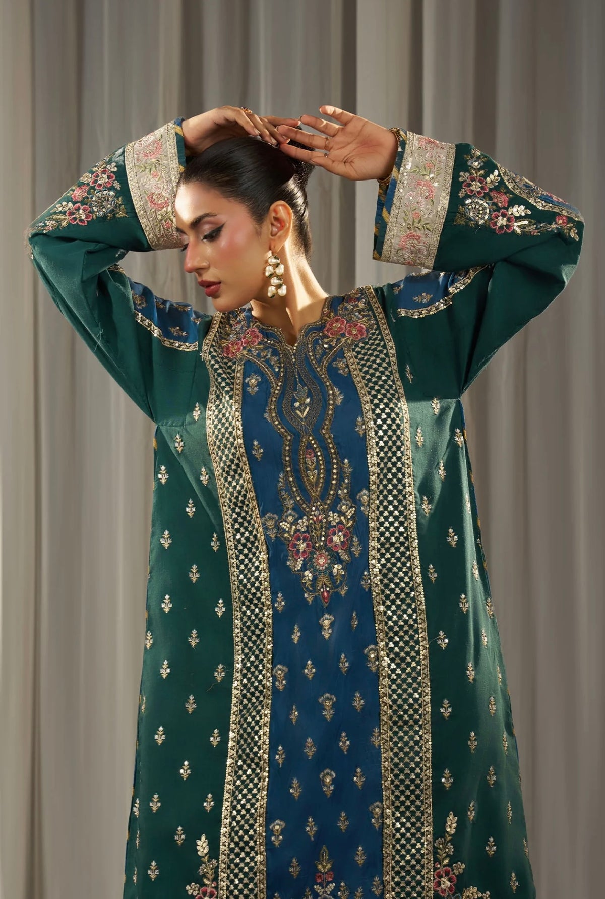 KHADAR KAFTAN EMB-583 B