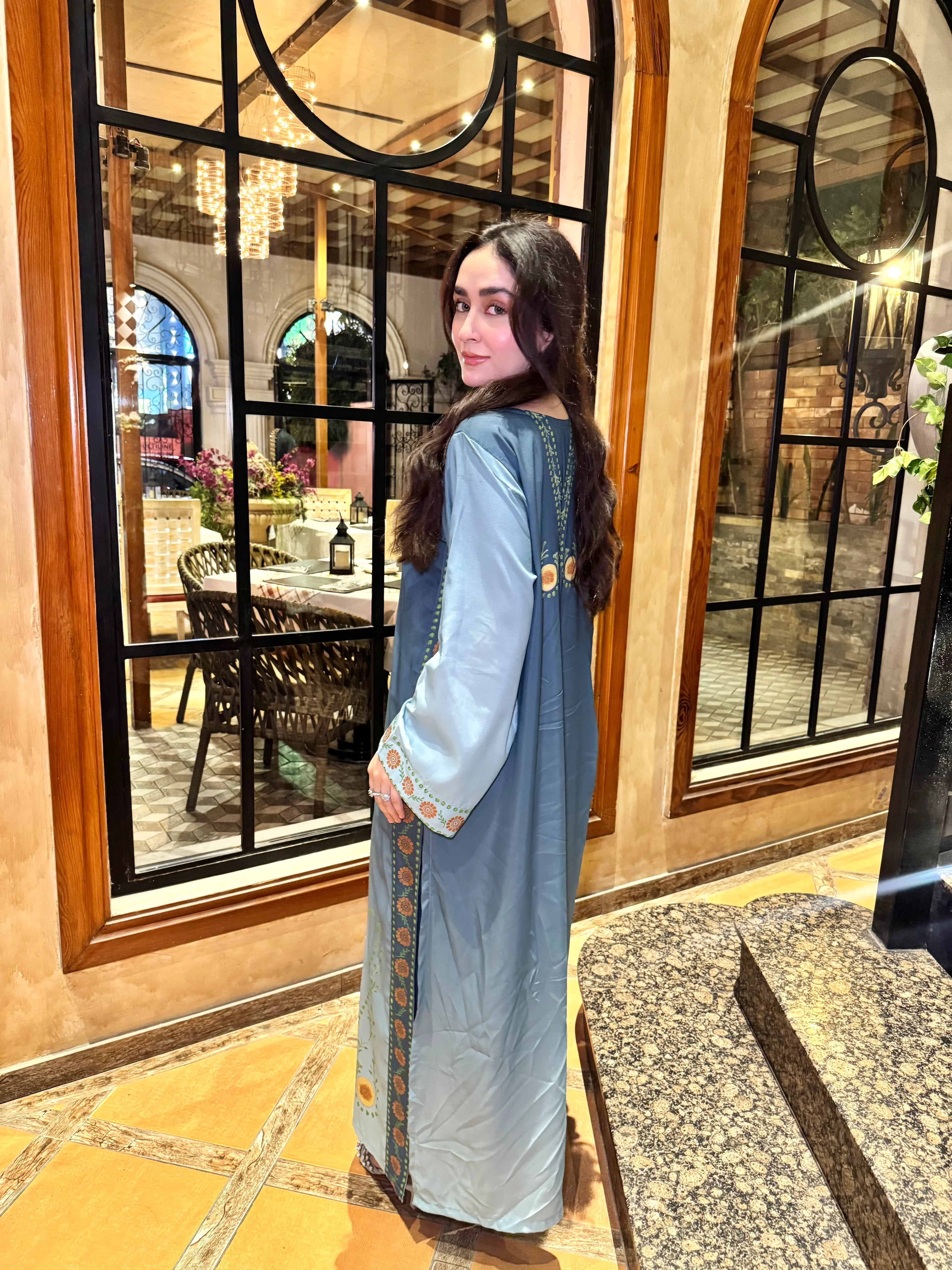 BLUE OMBRE KAFTAN | 2-Piece