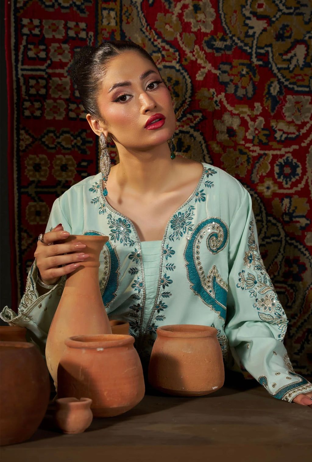 KHADAR KAFTAN EMB-584 D