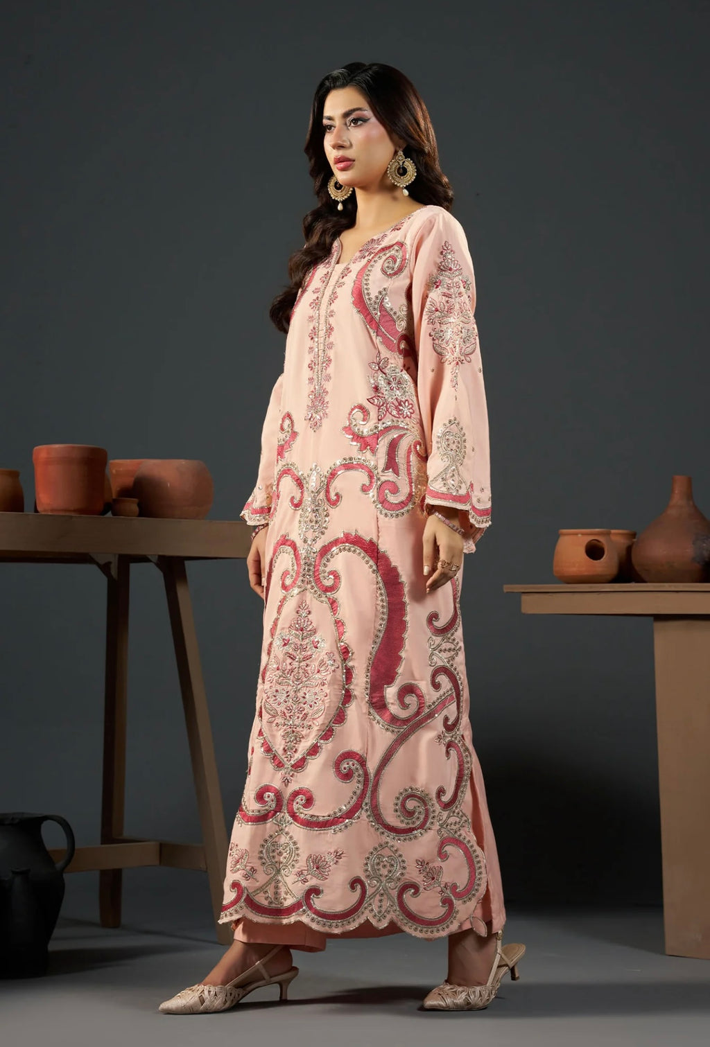KHADAR KAFTAN EMB-584 B