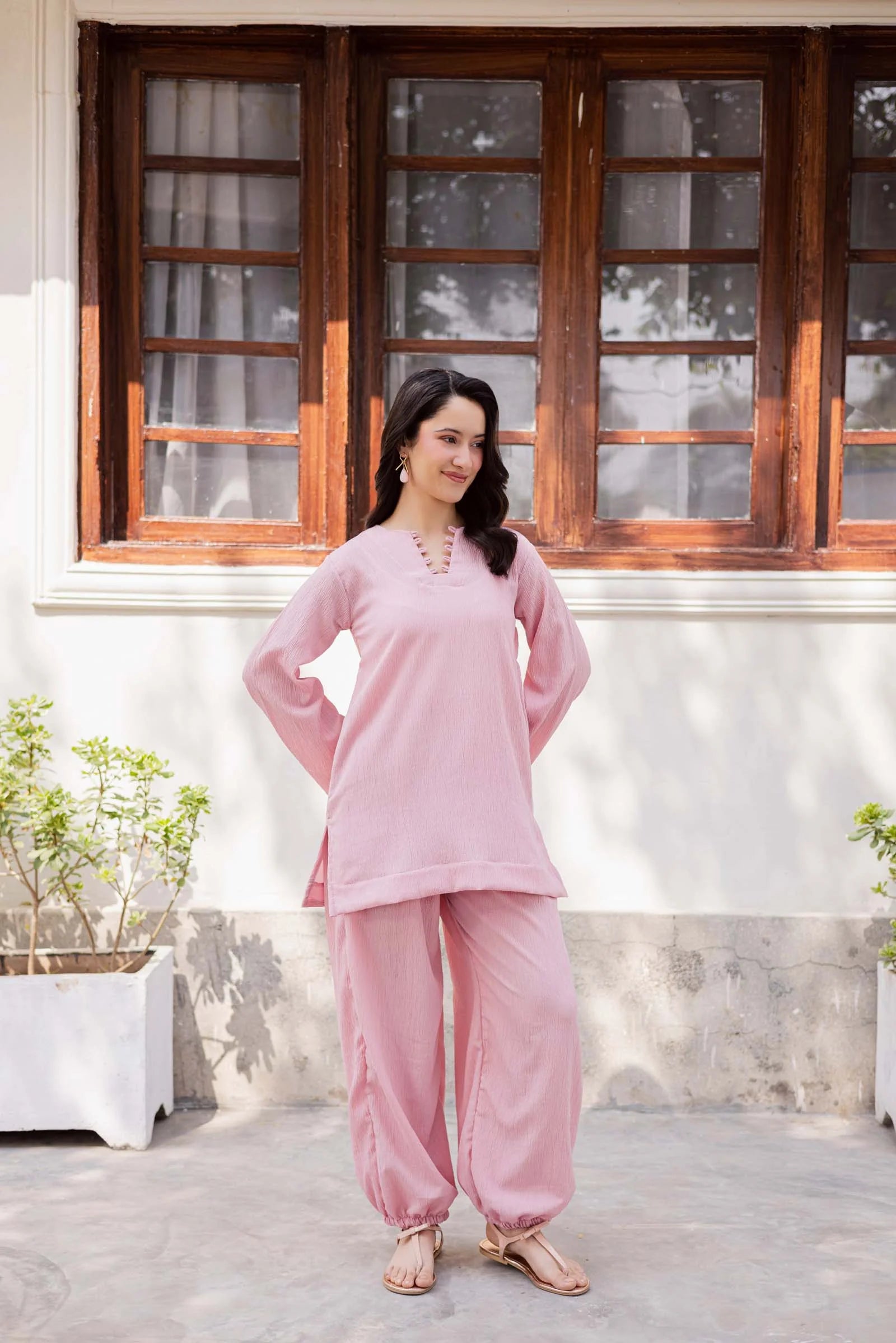 Crinkle SB-Powder Pink