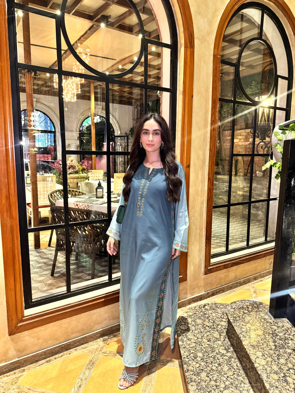BLUE OMBRE KAFTAN | 2-Piece