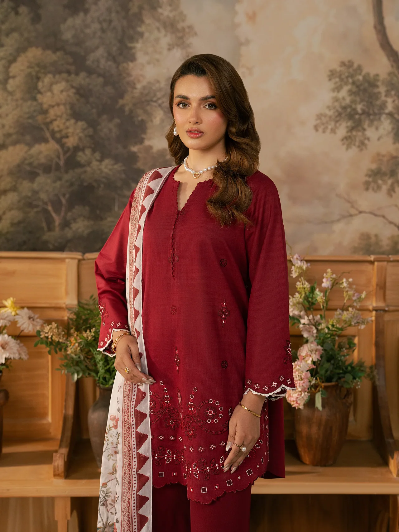 Embroidered Munar Suit