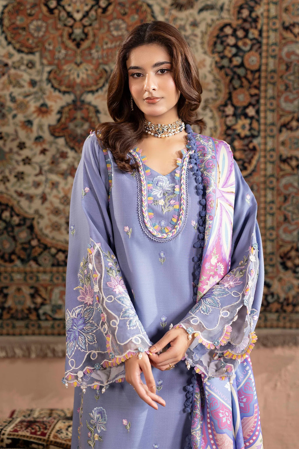 Embroidered Dhanak