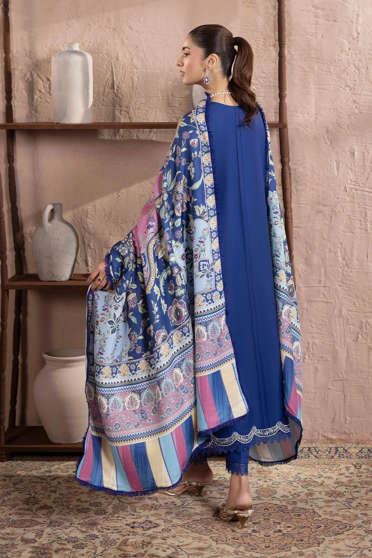 Embroidered Dhanak