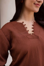 Crinkle SB-Chocolate Brown