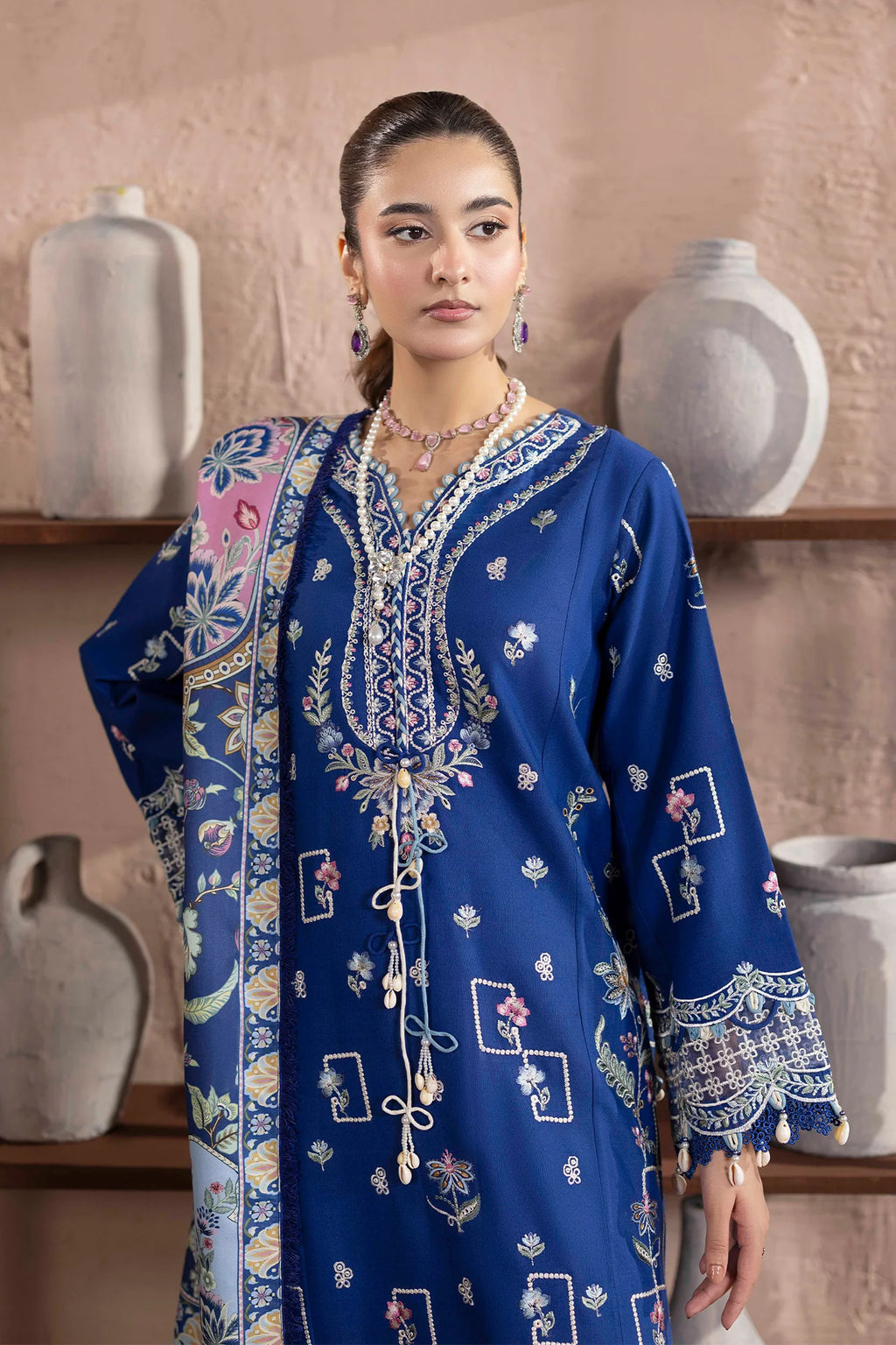 Embroidered Dhanak