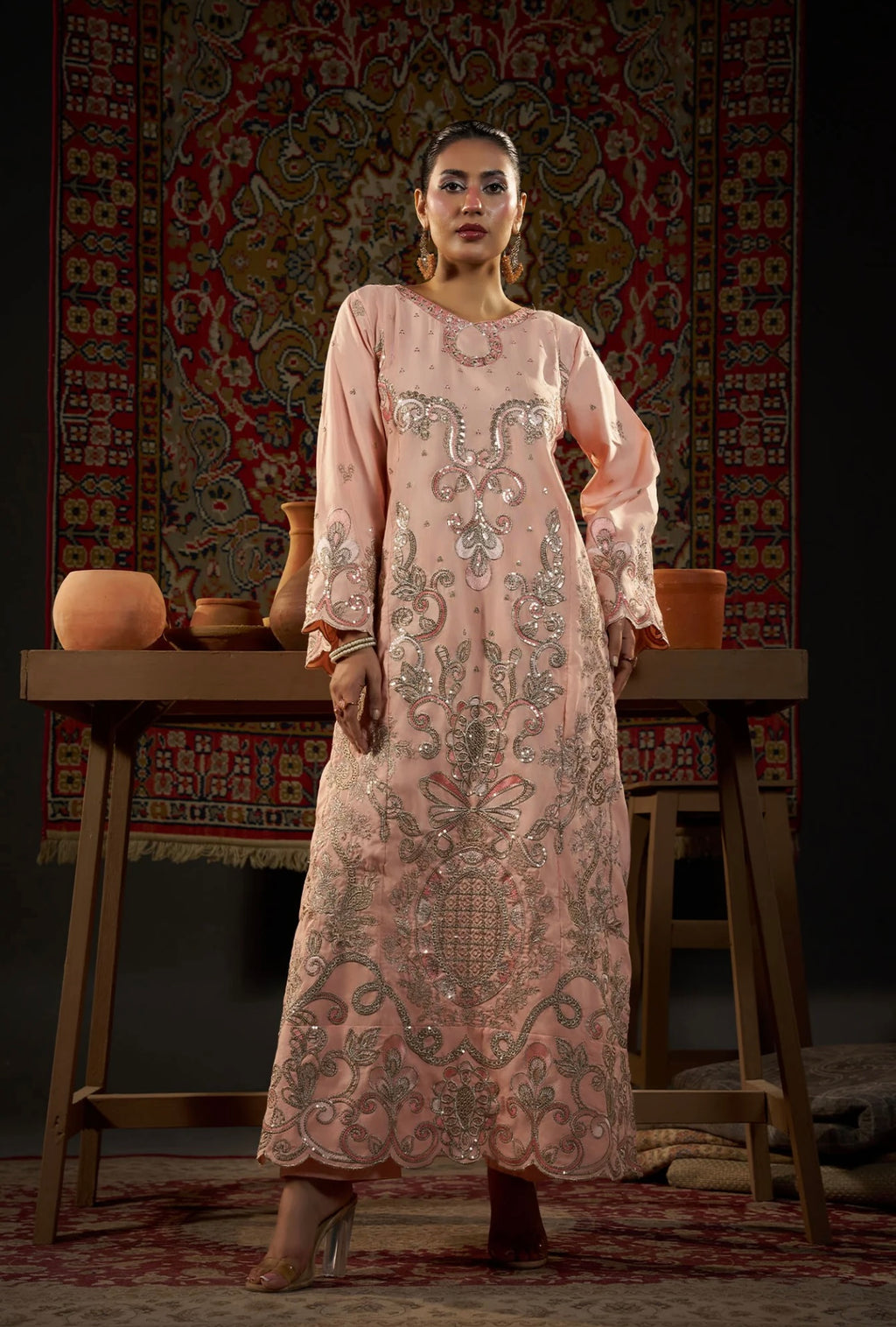 KHADAR KAFTAN EMB-585 B
