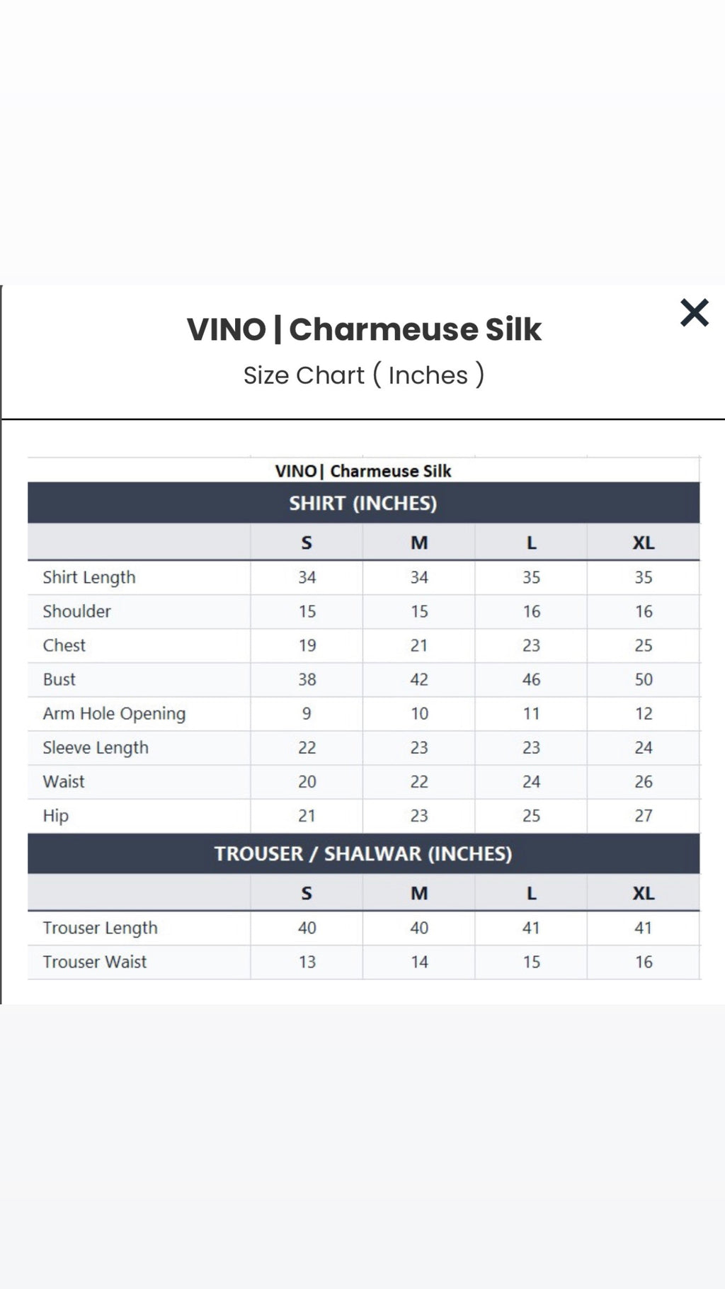 VINO | Charmeuse Silk