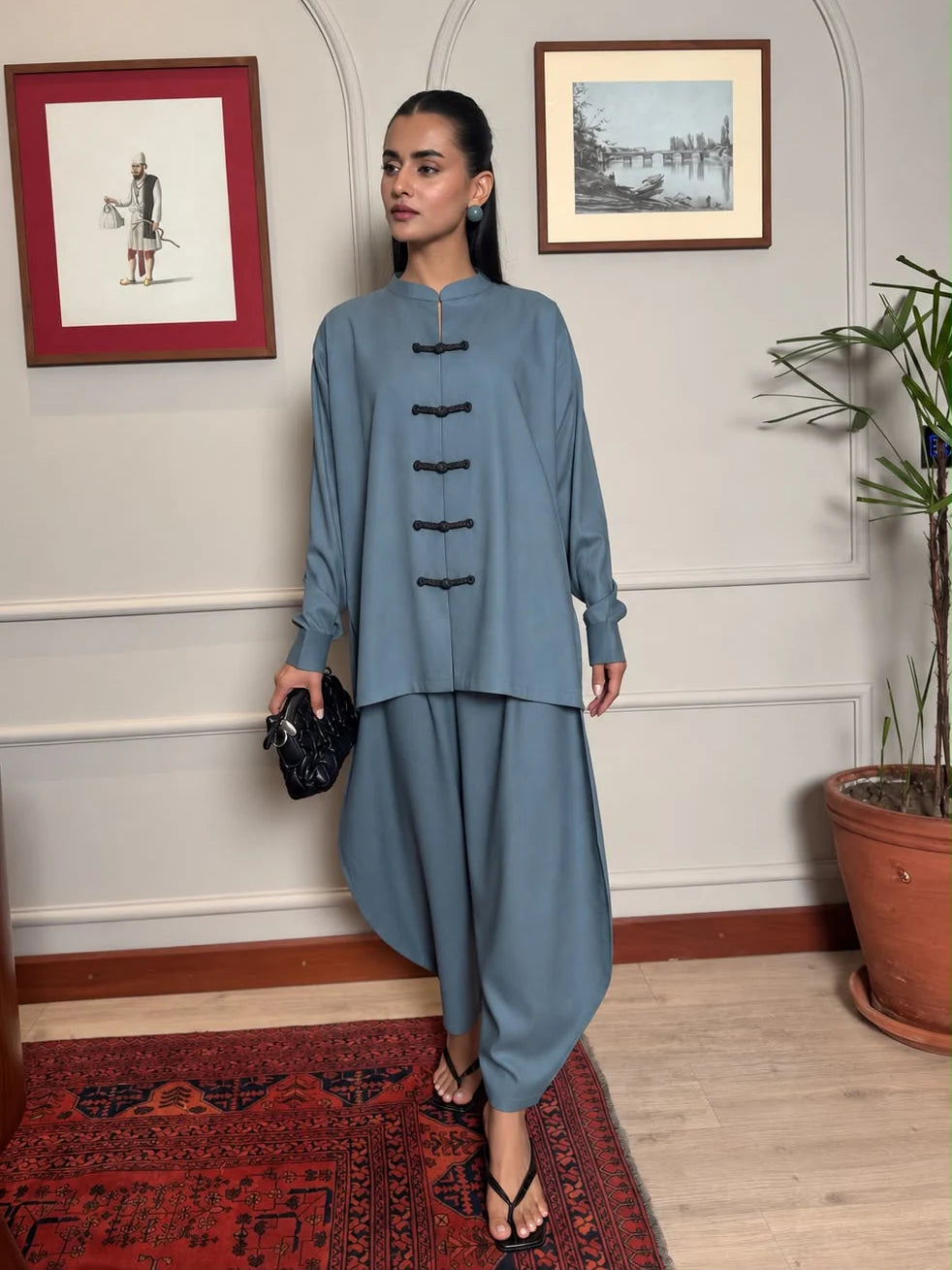 Mandarin Set - Sand Grey
