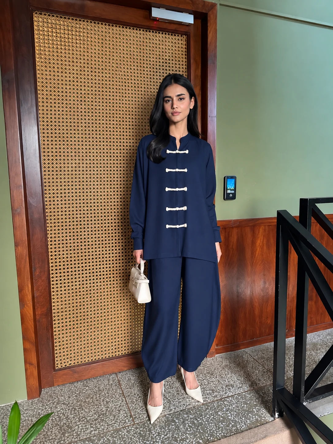 Mandarin Set - Navy Blue